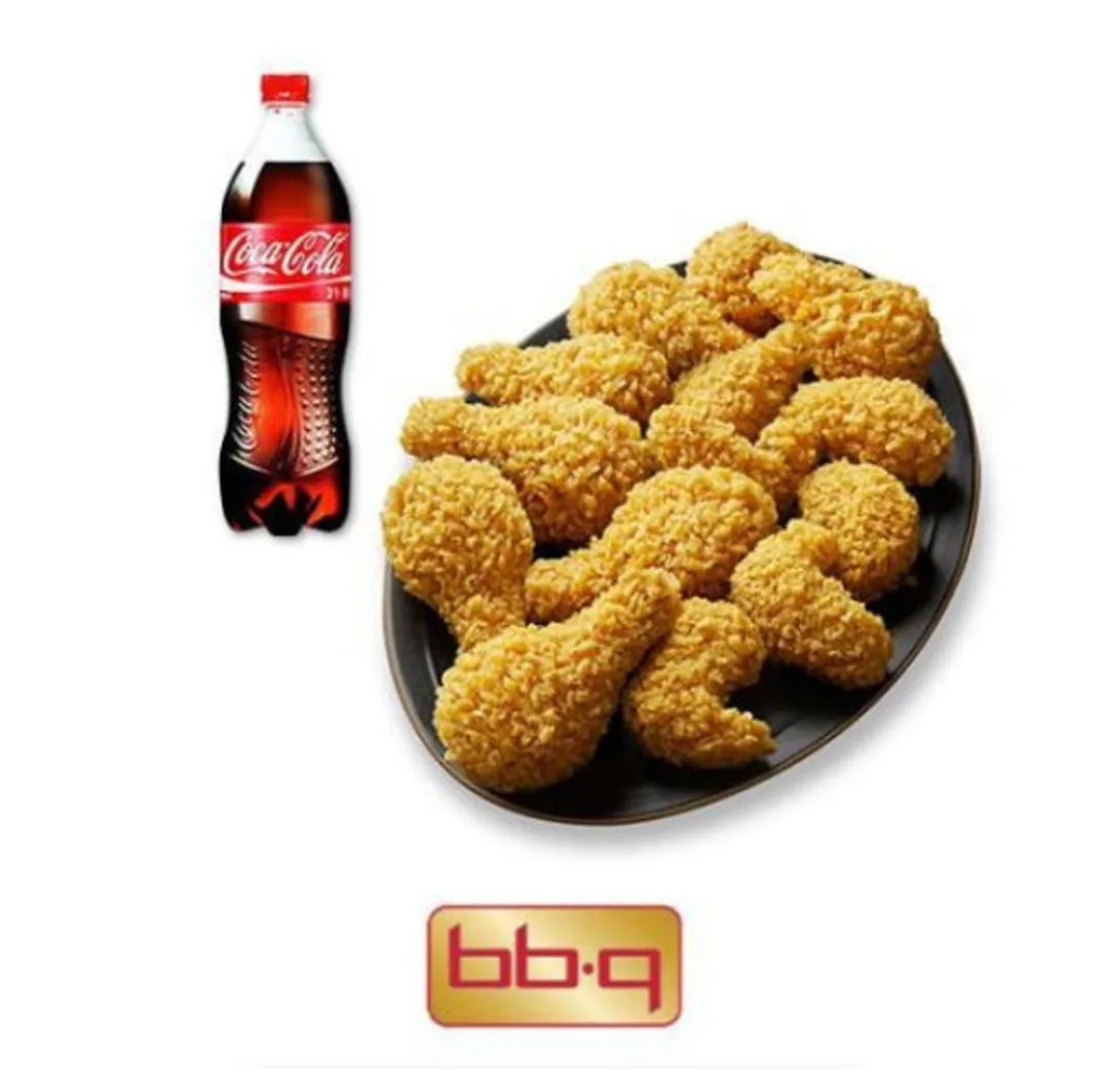 BBQ (bb.q) Golden Olive Chicken, shown as a fried chicken platter with a bb.q logo. Source: bb.q product image