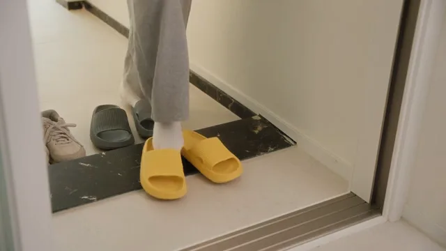Slippers and shoes at the entrance of a Korean apartment, where people swap their shoes for slippers. Source: Dropshot